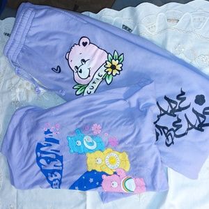 Care Bears 2-piece Pajamas for Young Ladies, used